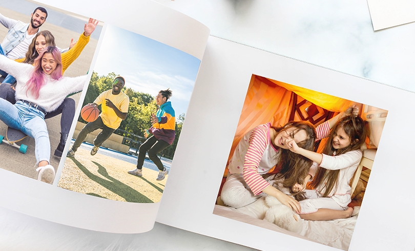 happpiest bff moments with friends photo printed in a photo book