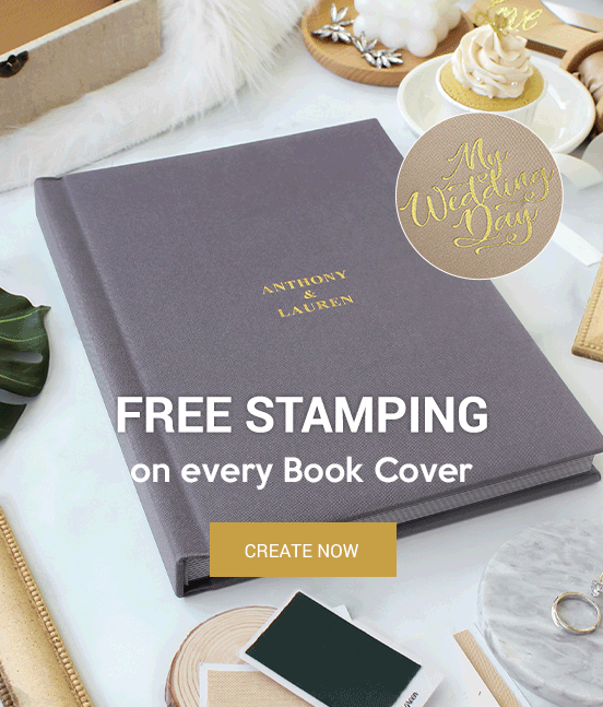 Free Stamping on Photo Book & Album Hard Cover