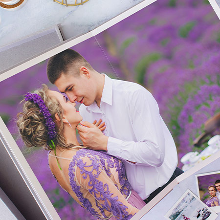 Wedding, Couple and Boudoir photo book and layflat album showcase