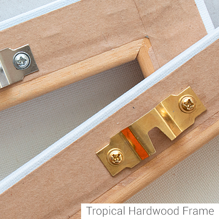 canvas product tropical hardwood frame