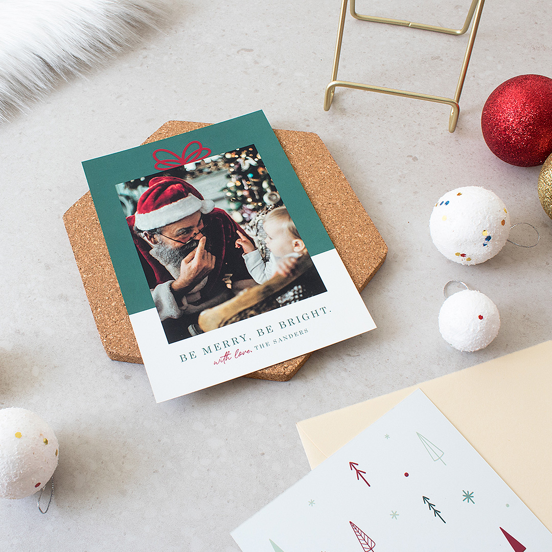 Modern Christmas Photo Cards