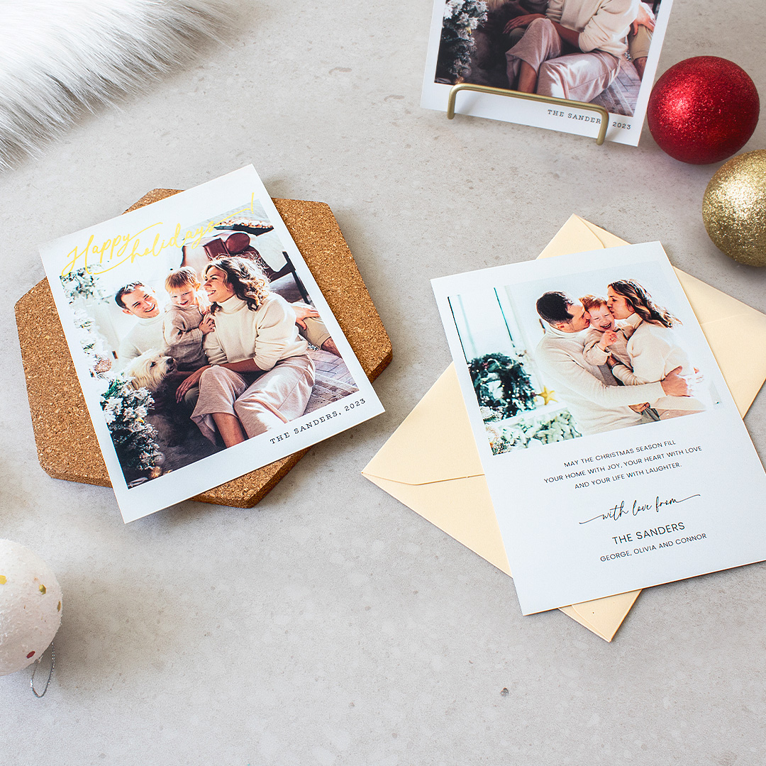 Modern Christmas Photo Cards