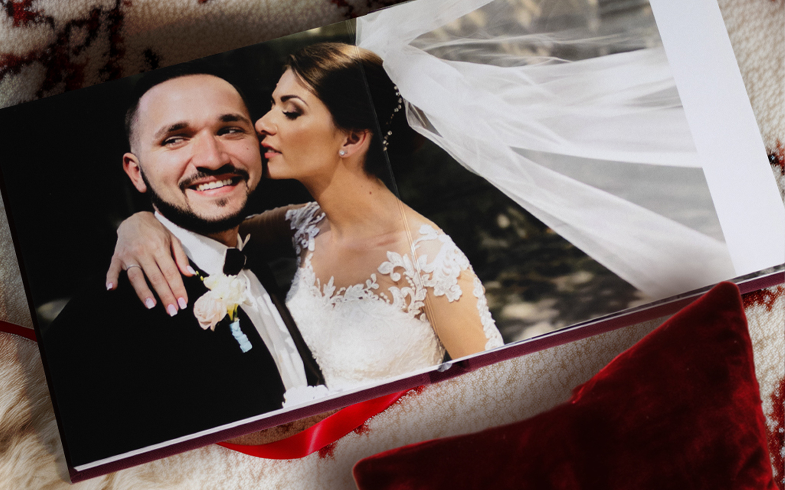 wedding photo album romantic bride groom emotional moment luxury memory book keepsake