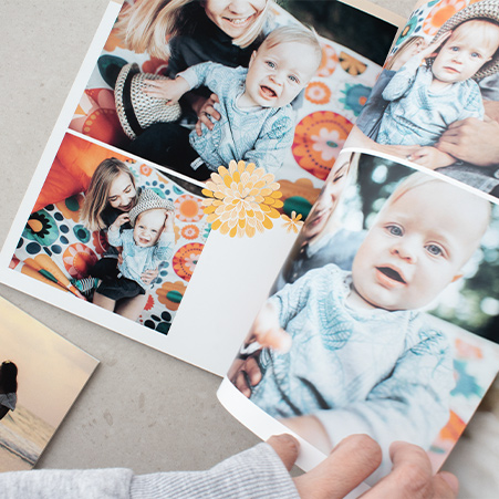 how to create a timeline themed Mother’s Day photo book1